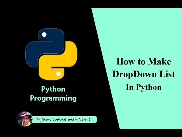 How to create a Dropdown List in python - Sinhala description