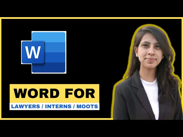 MS Word For Lawyers II Microsoft Word For Lawyers, Interns, Moot Court II How to do citation in Word
