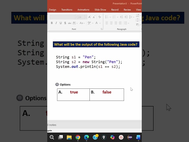 Java String mcq | Answer me #java #string