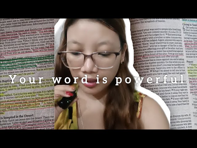 Check your heart/ your one word is powerful