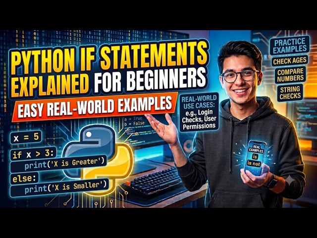 Python If Statements Explained for Beginners | Real Examples & Easy Practice