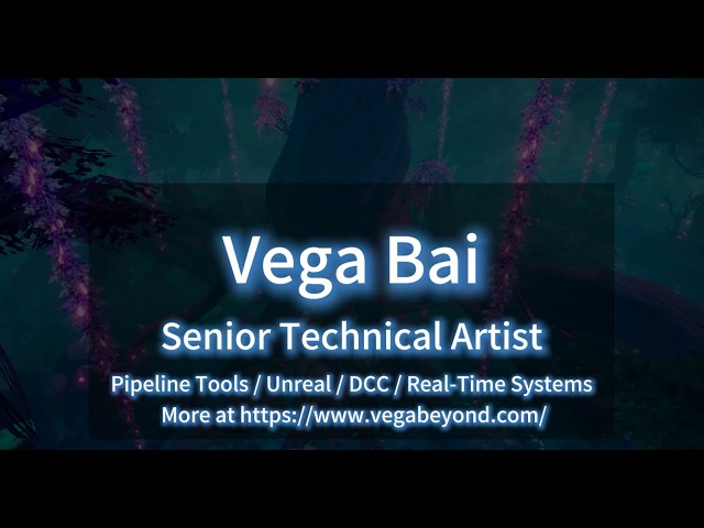 Demo Reel for Vega Bai - Senior Technical Artist