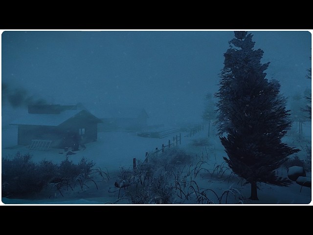 The Soundest Night I've Ever Had: Spatial Blizzard Over a Winter Homestead | Binaural Windy ASMR