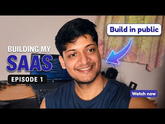 Episode 1 - Building A SaaS As A Solo Developer