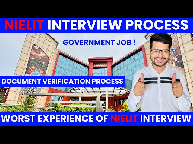 My Worst NIELIT Interview Experience 😡 | Real Feedback | Must Watch Before Your Interview