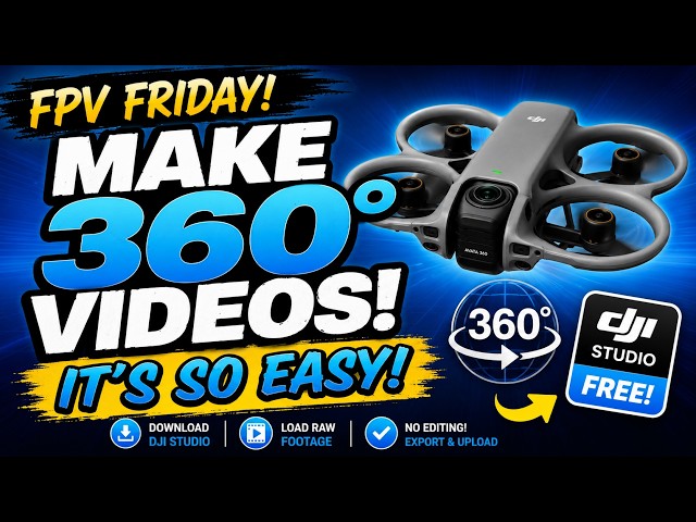DJI Avata 360 + DJI Studio = Interactive YouTube Videos Made Easy!