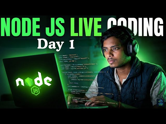 Node.js Day 1 LIVE 🔥 | Node.js Introduction for Beginners | Complete Backend Roadmap