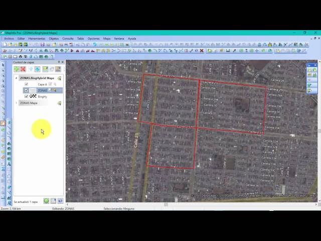 crear poligonos espaciales con mapinfo