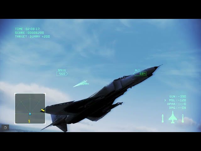 Ace Combat Infinity (RPCS3 Emulator) Mission 0: Test Flight