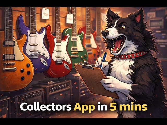 VLOG 5: Like Guitars and Amps? App to record a collection.