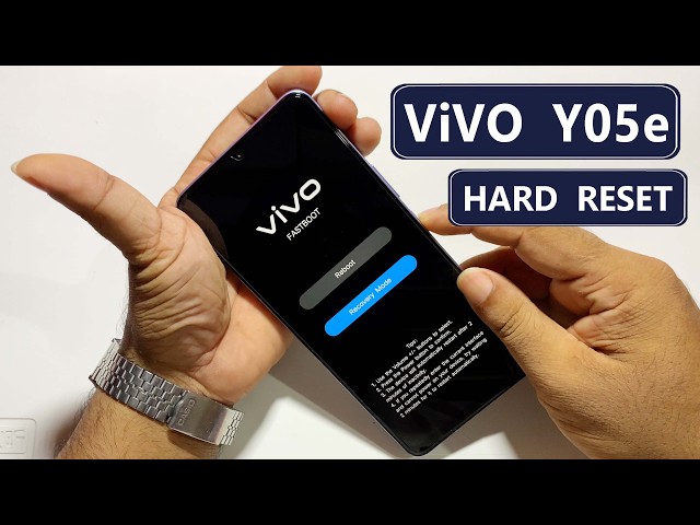 Vivo Y05e Hard Reset | Forgot Your Vivo Y05e Password? Hard Reset Solution