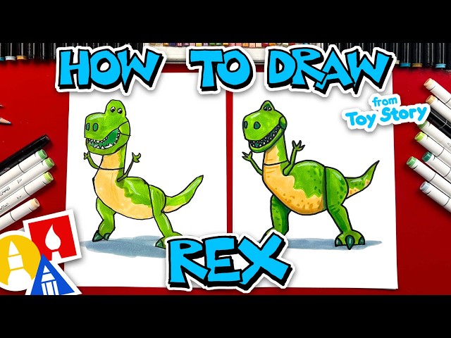 How To Draw Rex From Toy Story