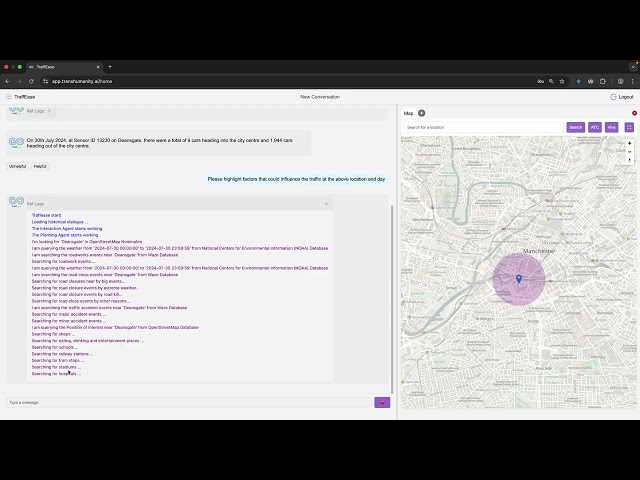 TraffEase - World’s first LLM-based multi-agent system for transport data analytics