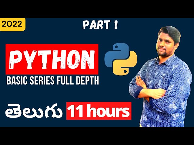 Python Basic Series Full Depth Part-1 In Telugu | Python Tutorials