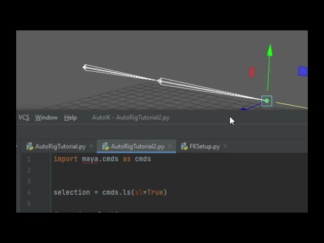 Maya Automatic FK Setup Python Scripting Tutorial