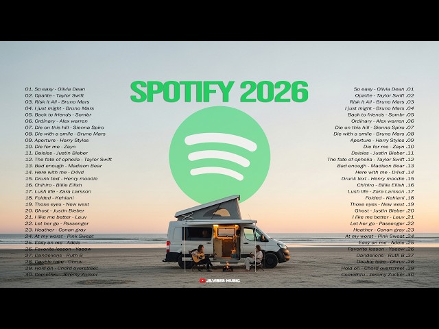 🤍Best Spotify Trending 2026 || Positive Pop Music ~ Top Music Travel Spotify 2026 | Slow Acoustic