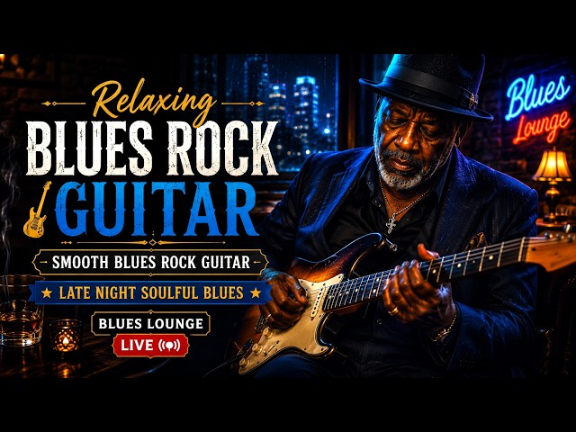 Relaxing Electric Blues Guitar | Smooth Blues for Late Night Relaxation | Soulful Blues
