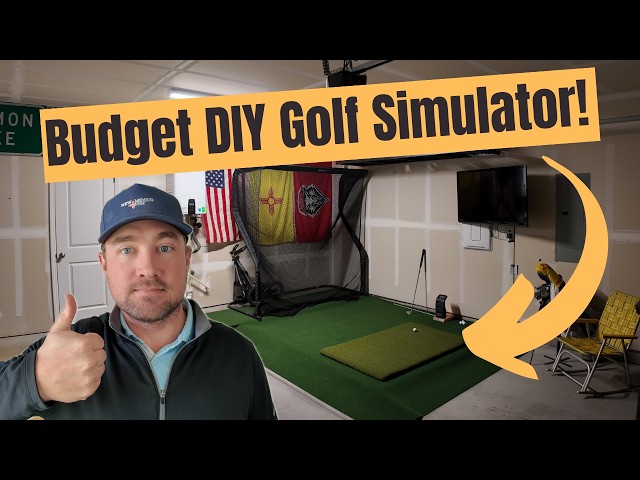 My Budget DIY Golf Simulator (Garage Setup)