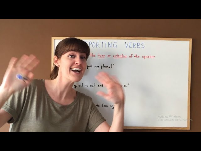 Reported Speech - Reporting Verbs
