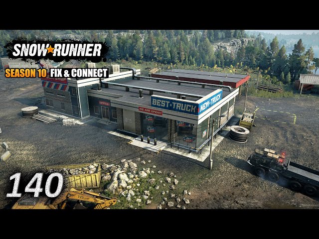 Second Garage Construction @ The North Peak National Park - Snowrunner Season 10 - E140