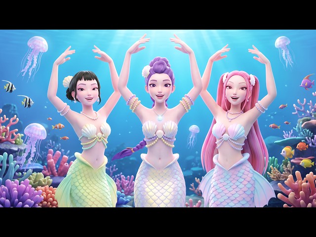 Kpop Music Demon Hunters Songs: FALL BACK TO US (MV) | HUNTRIX MERMAID LEARNS BALLET DANCE 🧜‍♀️🩰