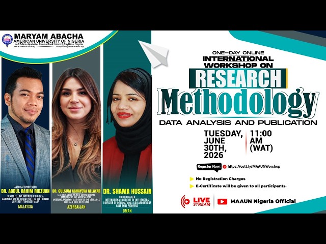 International Workshop on Research Methodology, Data Analysis and Publication