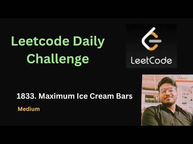 Maximum Ice Cream Bars | Leetcode - 1833