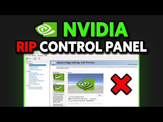 NVIDIA Just REMOVED The Control Panel!