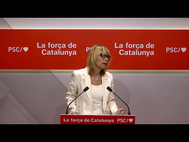 🔴 DIRECTE: Roda de premsa PSC 31/08/2026