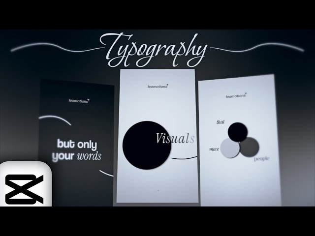 How to make a Typography Edit in CAPCUT