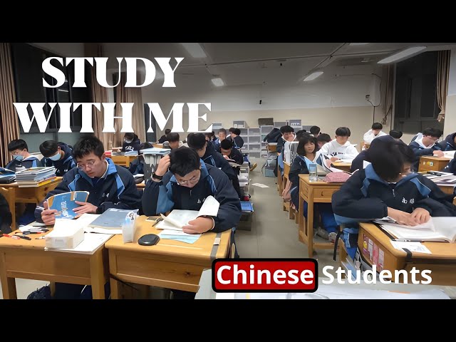 STUDY WITH CHINESE STUDENTS| POMO 45/10|⚫️REAL CLASS SOUND|WITH DIGITAL ALRAMS ⏰️AND BREAKS|NO MUSIC