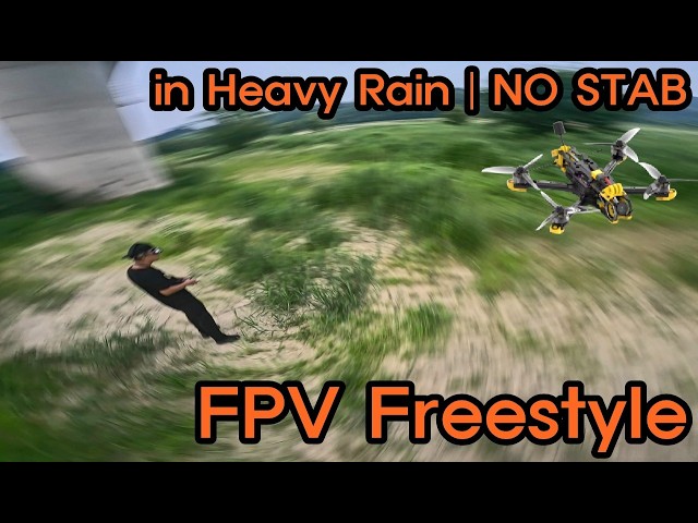 장마비가 와도 멈출 수 없는 FPV 프리스타일 🌧️🔥 | FPV Freestyle in Heavy Rain | NO STAB