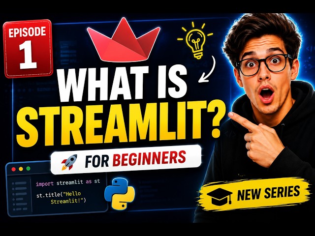 What is Streamlit? | Complete Beginner's Guide to Streamlit (Python Tutorial)