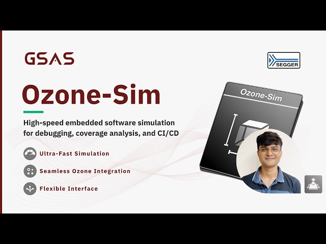 SEGGER Ozone-Sim: Debug Embedded Firmware With No Hardware — GUI, CLI & CI/CD Demo.