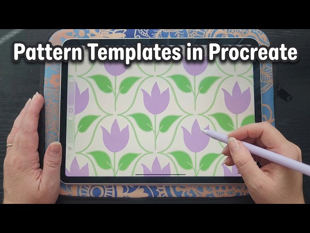 How to Use Pattern Templates in Procreate to Improve Your Workflow | Floral Pattern Design Tutorial