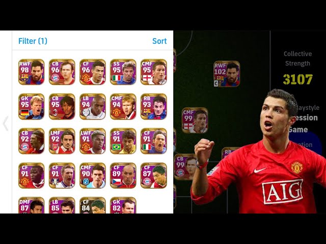 FULL LEGEND SQUAD!! 😱😱 BEST ULTIMATE CLASSIC TEAM! EFOOTBALL 2025 MOBILE