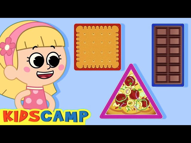Learn Shapes With Food | Toddler Learning Videos | KidsCamp