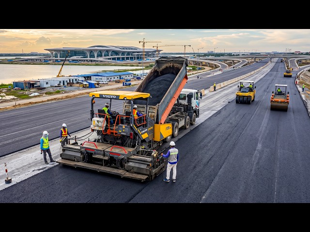 Incredible Modern Asphalt Modern Asphalt Road Construction | Heavy Equipment & Professional Paving.