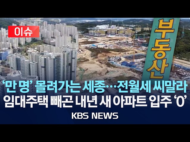 [Issue] 10,000 people flocking to Sejong… rental properties drying up / Zero new apartment move-i...