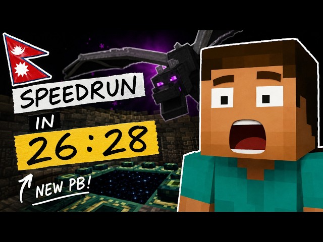 Fastest Nepali Minecraft Speedrun [26:28] | ViolentXD
