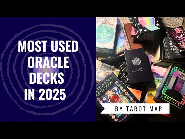 The most used Oracle decks in 2025 #thebestoracledecks2025 #favoriteoracledecks #oraclecards 
