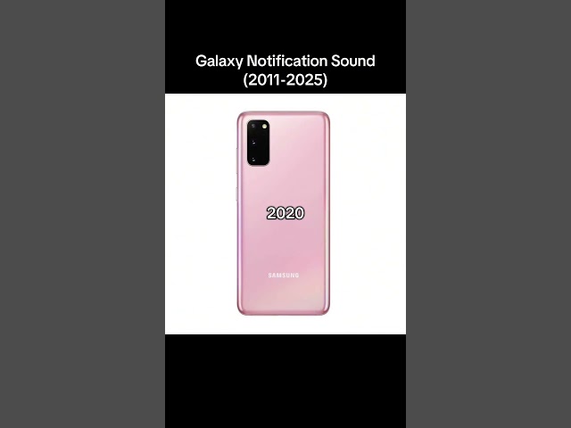 Every Samsung Galaxy Notification Sound (2011-2025) Which notification was your favorite?