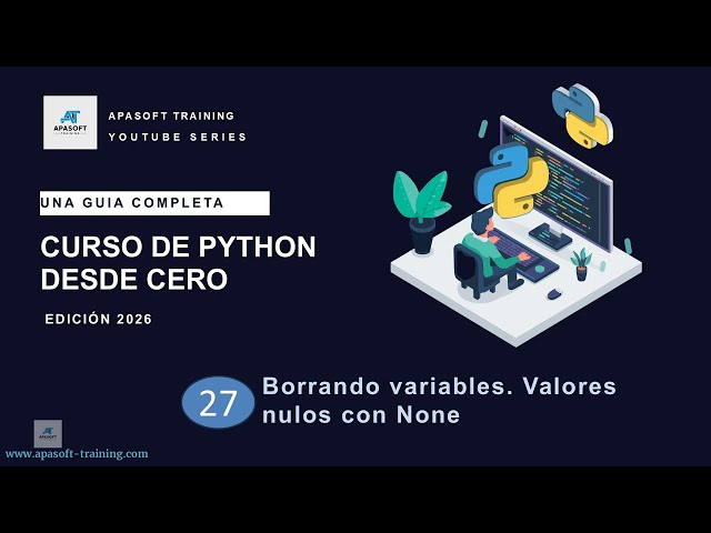 27-Python Course from Scratch- Deleting variables. None Type