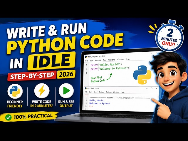 How to Write & Run Python Code in IDLE (Step-by-Step 2026)