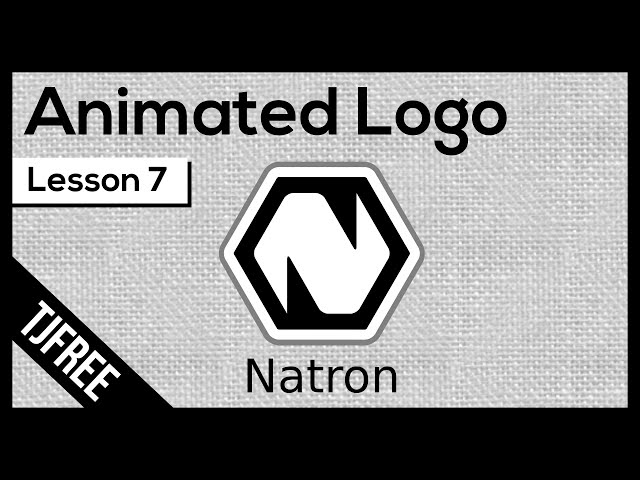 Natron Lesson 7 - Animated Logo Intro Video using FREE Software!