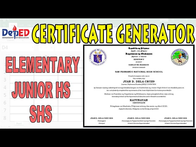 Certificate Generator | Generate 1000 Certificates in a single click!