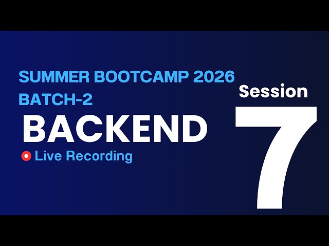 Backend Session 7