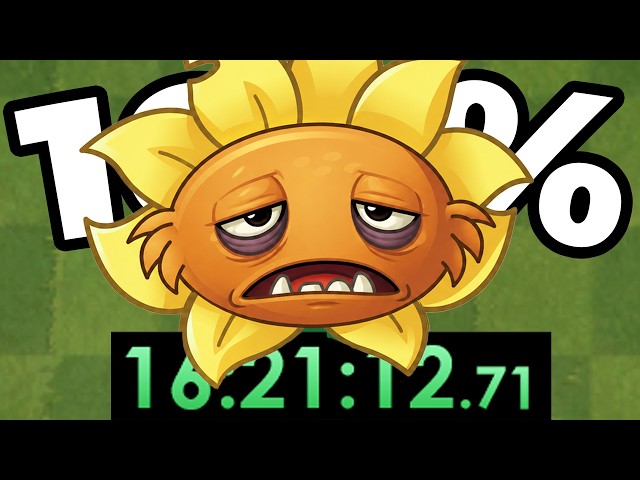 I Tried 100% Speedrunning Plants vs Zombies 2