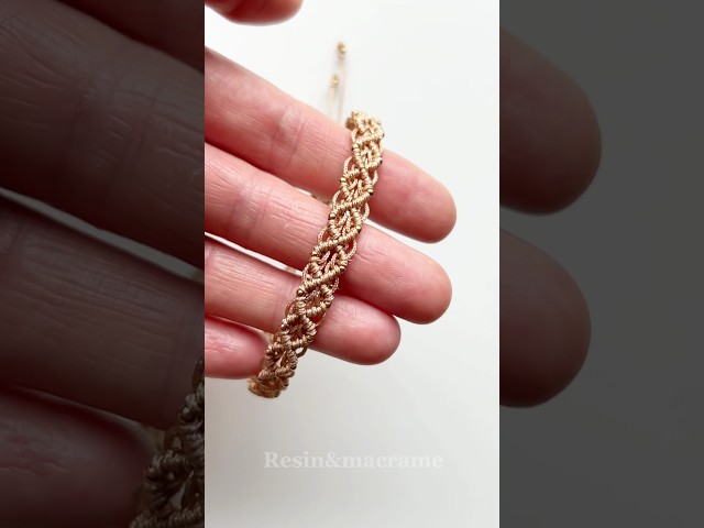 DIY Macrame Bracelet #handmade #jewelry #tutorial #micromacrame #crafts #anklet #beads