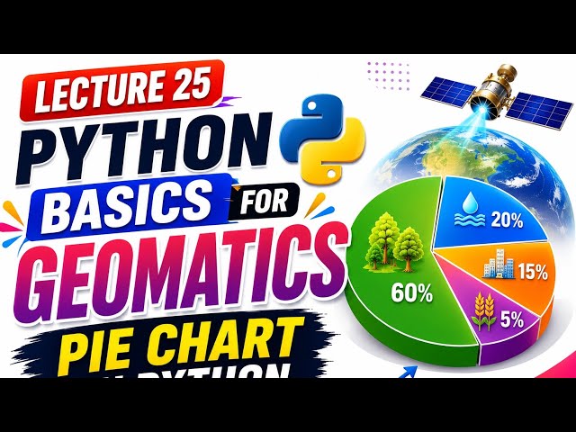 Python Lecture 25 | Pie Chart in Python Using Matplotlib in Hindi| Geomatics engineering| GIS🥧🐍